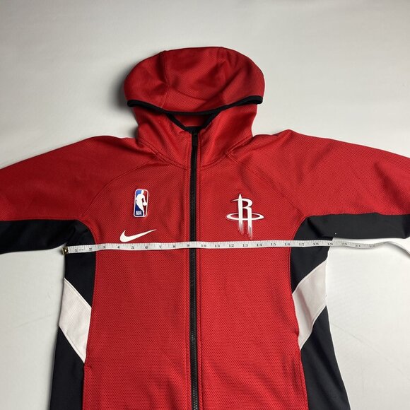 NBA Nike Houston Rockets Dri Fit Jacket Hoodie Warm Up Red Men's Small - Picture 7 of 13